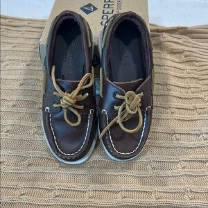 Sperry Kids Brown Boat Shoes - Sz 10.5
